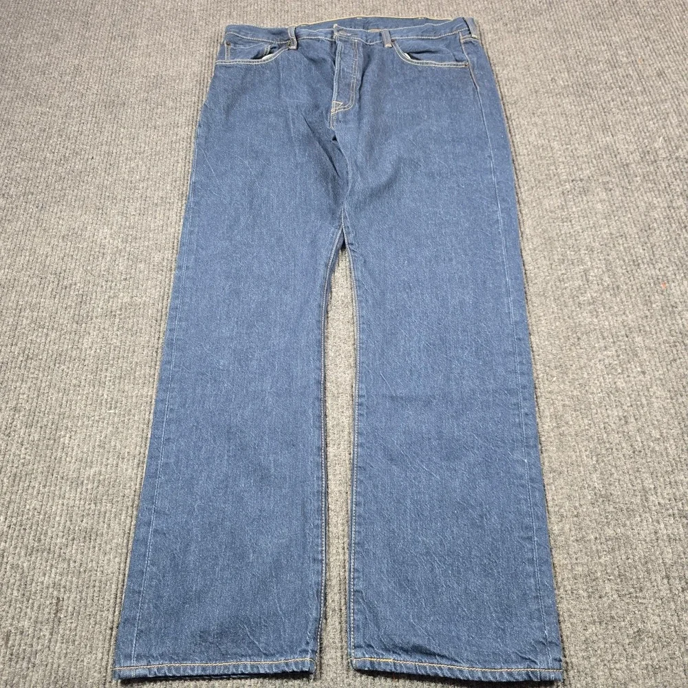 Levi's 501 Jeans Mens 38x32 Blue‎ Straight Regular Medium Wash Button Fly 36x31